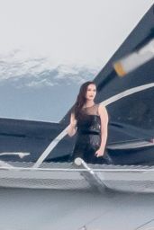 Megan Fox - Filming on a Rooftop in Los Angeles 05/31/2017