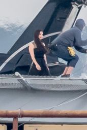 Megan Fox - Filming on a Rooftop in Los Angeles 05/31/2017