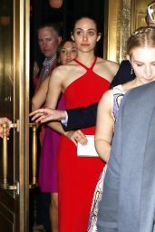 mmy Rossum - Enjoys Her Rehearsal Dinner in NYC, May 2017