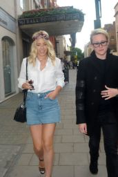 Mollie King With a Friend Out in London 06/12/2017