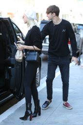 Nicola Peltz and Anwar Hadid Wear Matching Black Outfits - Beverly Hills 06/19/2017