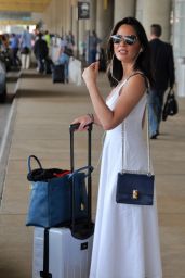 Olivia Munn in Travel Outfit - Washington DC Airport 06/14/2017