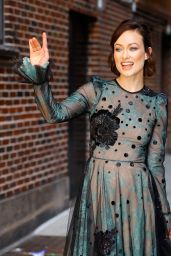 Olivia Wilde at The Late Show With Stephen Colbert in NYC 06/13/2017