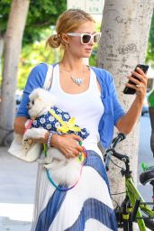 Paris Hilton in Maxi Skirt - Beverly Hills 06/26/2017