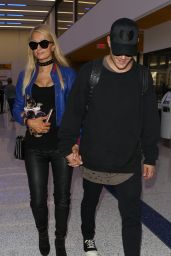 Paris Hilton With Her Boyfriend at the LAX Airport in Los Angeles 06/08/2017