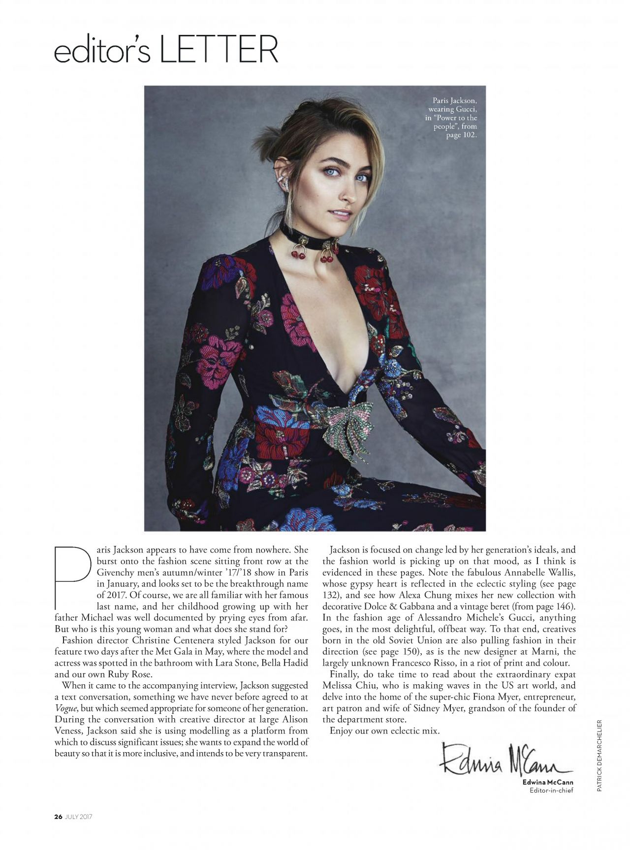 Paris Jackson - Vogue Australia July 2017 Issue • CelebMafia