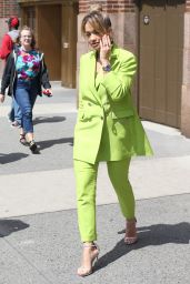 Rita Ora in Lime Green - New York City 06/18/2017