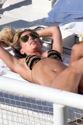 Sylvie Meis in a Bikini - Sunbathing on Island of Capri, Italy 06/21/2017