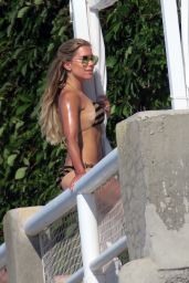 Sylvie Meis in a Bikini - Sunbathing on Island of Capri, Italy 06/21/2017