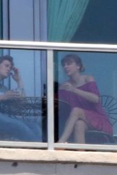Taylor Swift Candids - Shows New Boyfriend Joe Alwyn the View Over Morning Coffee in Nashville 06/04/2017