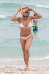 Tinashe Miami in White Bikini - Miami Beach 06/10/2017