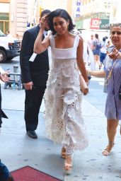 Vanessa Hudgens in White - H&M Store in Times Square in NYC 06/21/2017