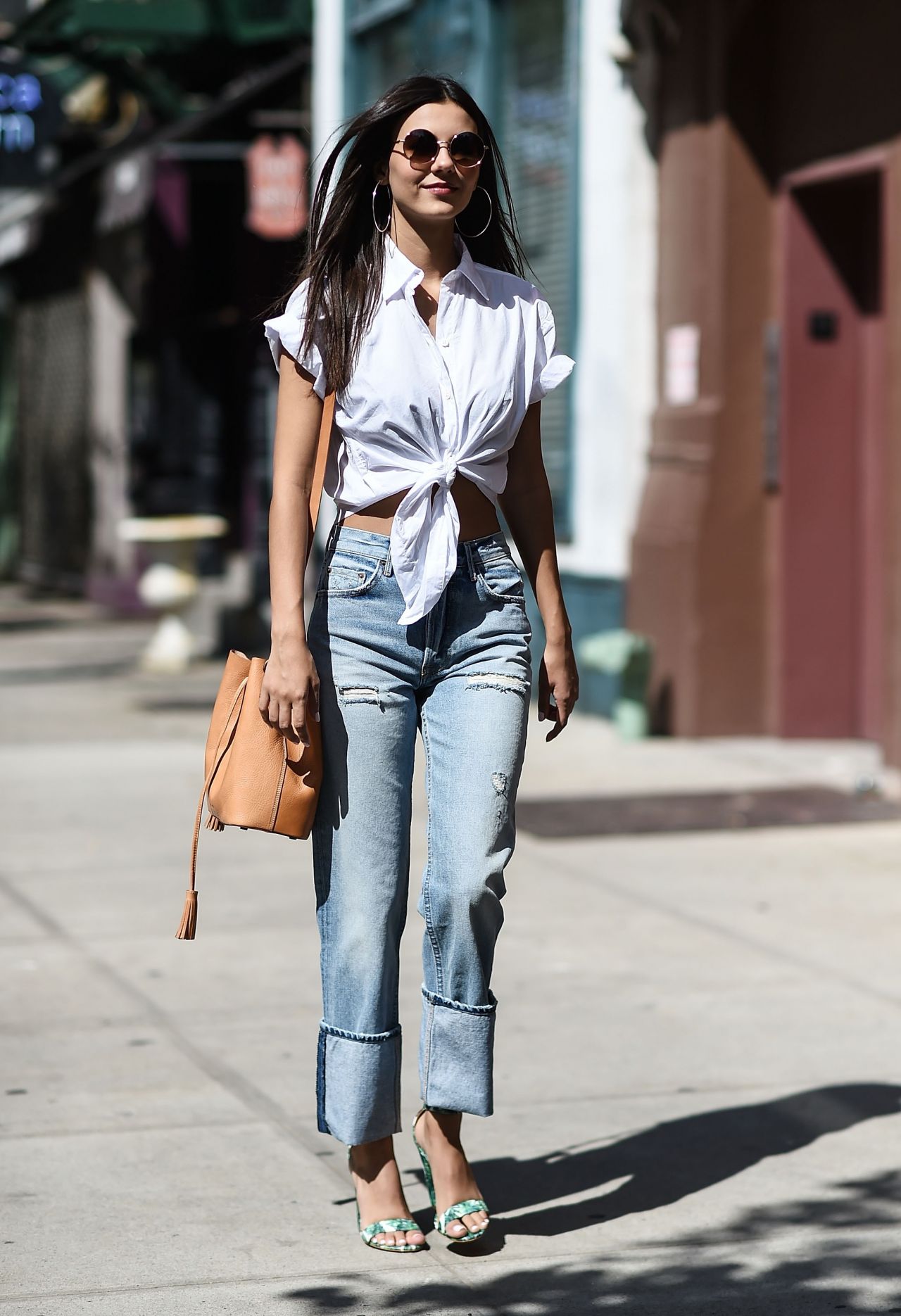 Victoria Justice Chic  Street  Style  Tribeca in NYC 06 21 