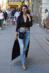 Victoria Justice Showed Off Her Toned Tummy - Out on Broadway in NYC 06/21/2017