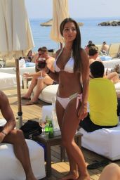 Yazmin Oukhellou in a White Bikini - Marbella, Spain, June 2017