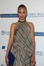 Zoe Saldana - LA Evening of Tribute Benefiting the Navy SEAL Foundation in Beverly Hills 06/01/2017