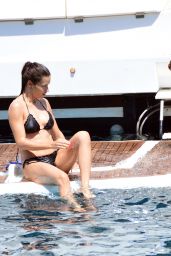 Adriana Lima in a Bikini on a Yacht in Bodrum, Turkey 07/14/2017