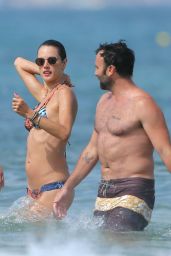 Alessandra Ambrosio in a Colourful Print Bikini - Ibiza 07/08/2017
