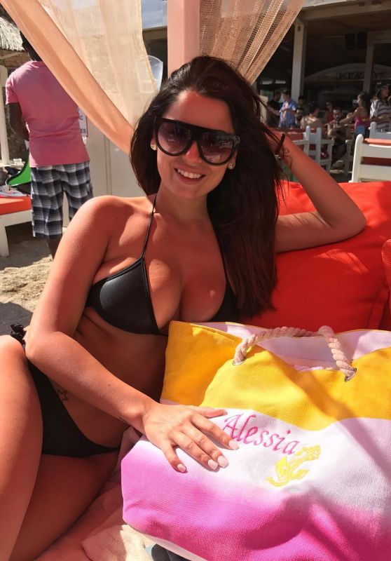 Alessia Macari in Bikini - Mykonos Island, July 2017