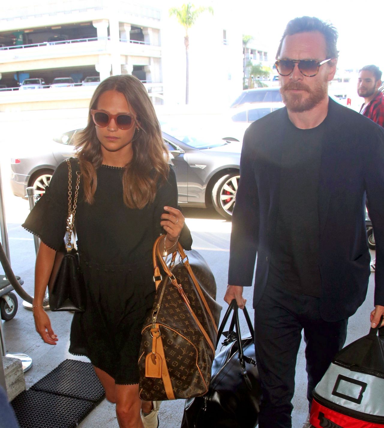 Alicia Vikander and Michael Fassbender - Catch a Flight Out of LAX 07 ...