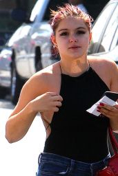 Ariel Winter in a Sleeveless Black Top - Out in Beverly Hills 07/28/2017