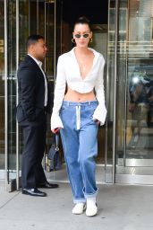 Bella Hadid Street Style - Leaving Her Hotel in New York City 07/18/2017
