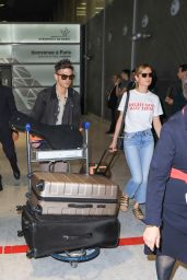 Brie Larson - Arrives at Paris-Charles-de-Gaulle Airport 07/01/2017