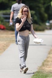 Caity Lotz - "Legends of Tomorrow" Set in Vancouver 07/17/2017
