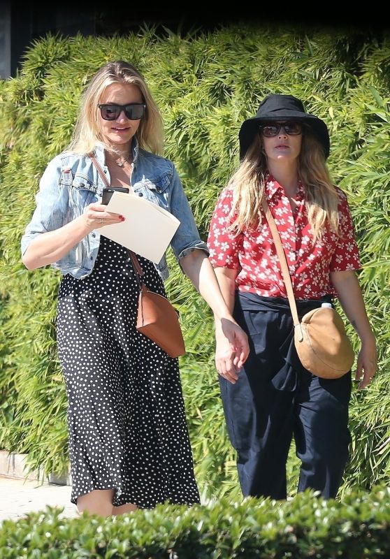 Cameron Diaz and Drew Barrymore - Shopping on Melrose Place in West ...