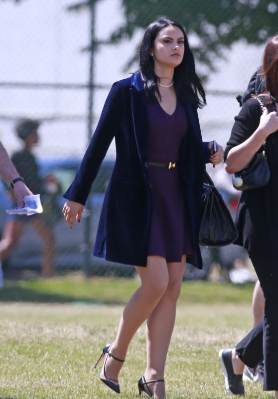 Camila Mendes -Filming Riverdale in Vancouver 07/11/2017
