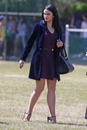 Camila Mendes -Filming Riverdale in Vancouver 07/11/2017