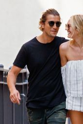 Candice Swanepoel and Hermann Nicoli - Going to Brunch in New York 07/04/2017