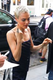Cara Delevingne - Arrives the Apple Store in Soho in NYC 07/21/2017