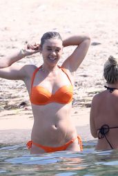 Chelsy Davy Wears An Orange Bikini Saint Tropez July Celebmafia