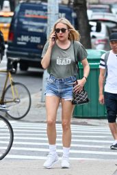 Chloe Sevigny Summer Street Style - East Village in New York City 07/05/2017