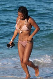 Christina Milian in Bikini at the Beach in Miami 07/11/2017