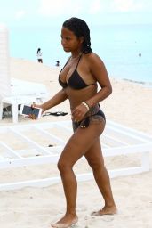 Christina Milian in Bikini on Miami Beach 07/18/2017