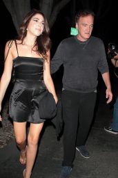 Daniella Pick Night Out With Quentino Tarantino - Madeo in West Hollywood 07/15/2017