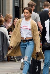 Danielle Peazer in Ripped Jeans - London 07/20/2017