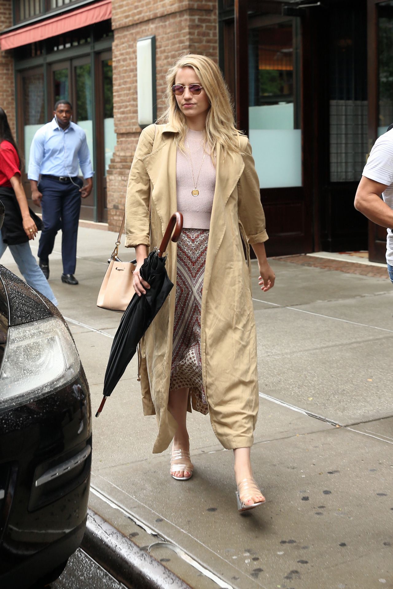 Dianna Agron - Leaving the Greenwich Hotel in NYC 07/06/2017 • CelebMafia