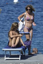 Elisabetta Pellini in a Bikini - Beach in Ischia, Italy 07/14/2017