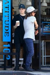 Ellen Page and Emma Portner Outside Cafe Gratitude in West Hollywood 07/14/2017