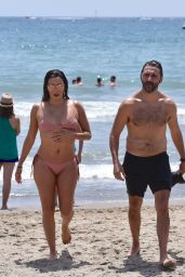 Eva Longoria in Bikini at the Beach in Marbella, Spain 07/16/2017