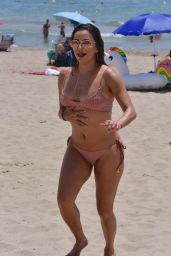 Eva Longoria in Bikini at the Beach in Marbella, Spain 07/16/2017