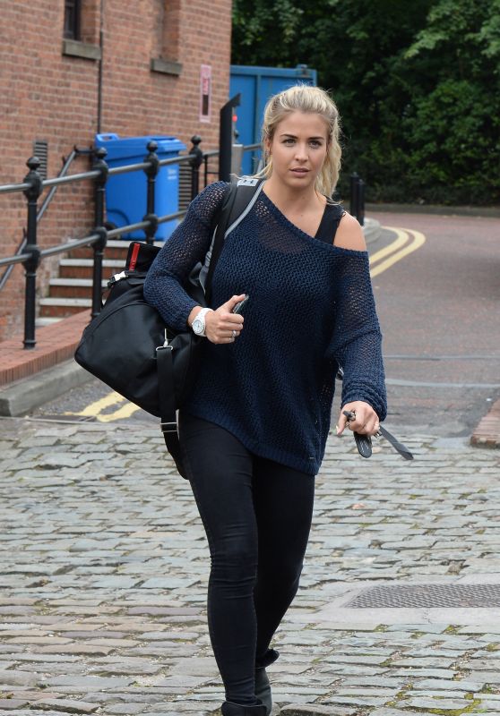 Gemma Atkinson - Leaves the Key 103 Radio Studios in Manchester, UK 07/25/2017