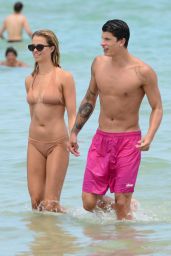 Hailey Clauson in Bikini - Miami Beach, Florida 07/22/2017