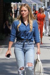 Hilary Duff in Casual Outfit - Beverly Hills 07/28/2017