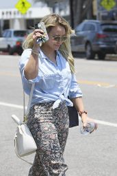 Hilary Duff - Leaves a SPA in Santa Monica 07/05/2017
