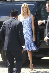 Ivanka Trump -Visits the Museum of Polish Jews and Lays Flowers at the Monument of the Warsaw Ghetto Heroes 07/06/2017