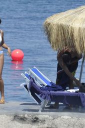 Jackie Cruz in a Swimsuit - Beach in Hotel Regina Isabella, Ischia 07/11/2017